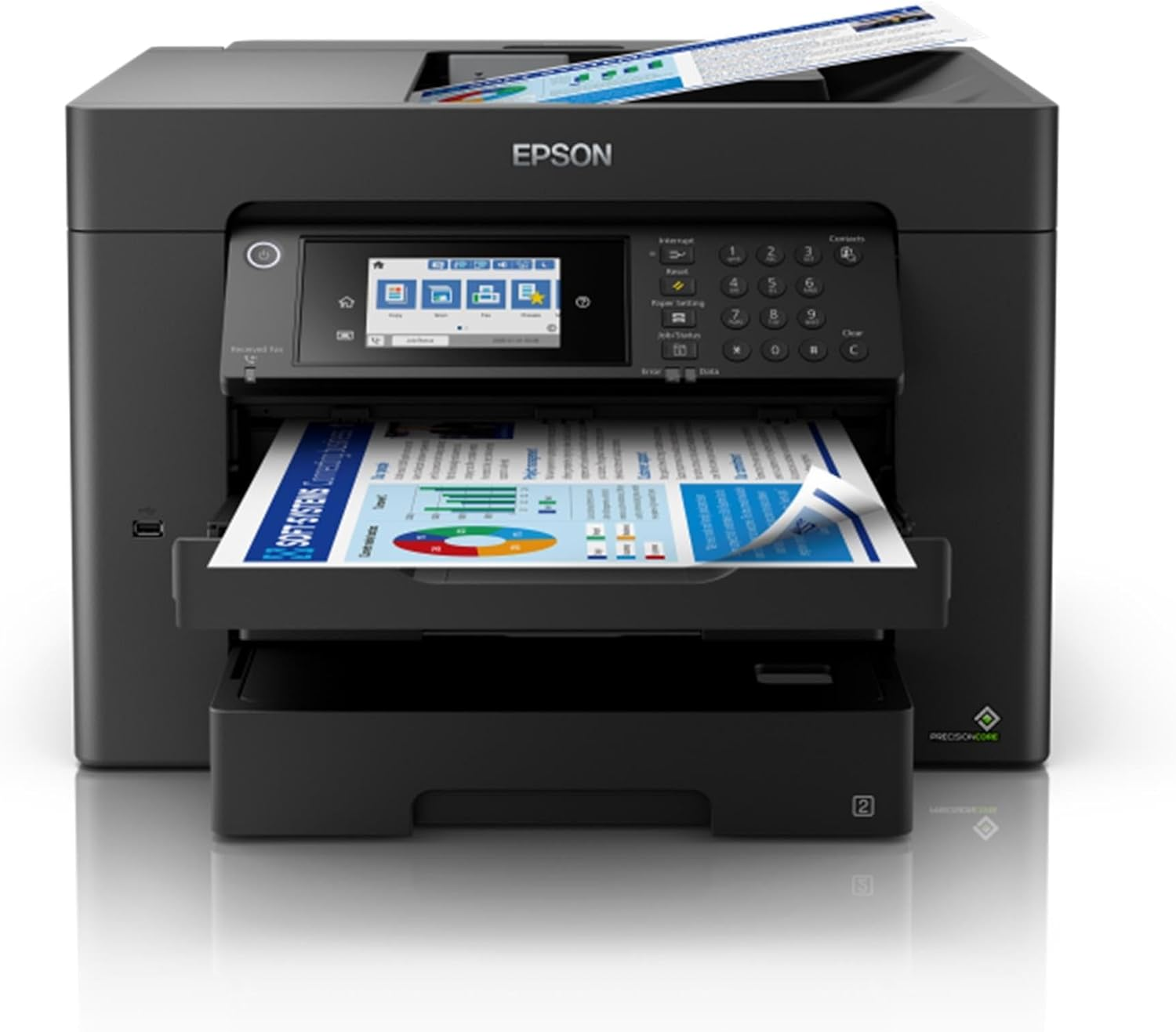 Epson Workforce WF-7845 Multifunction Printer, Medium, Black, C11CH67502 image number 1