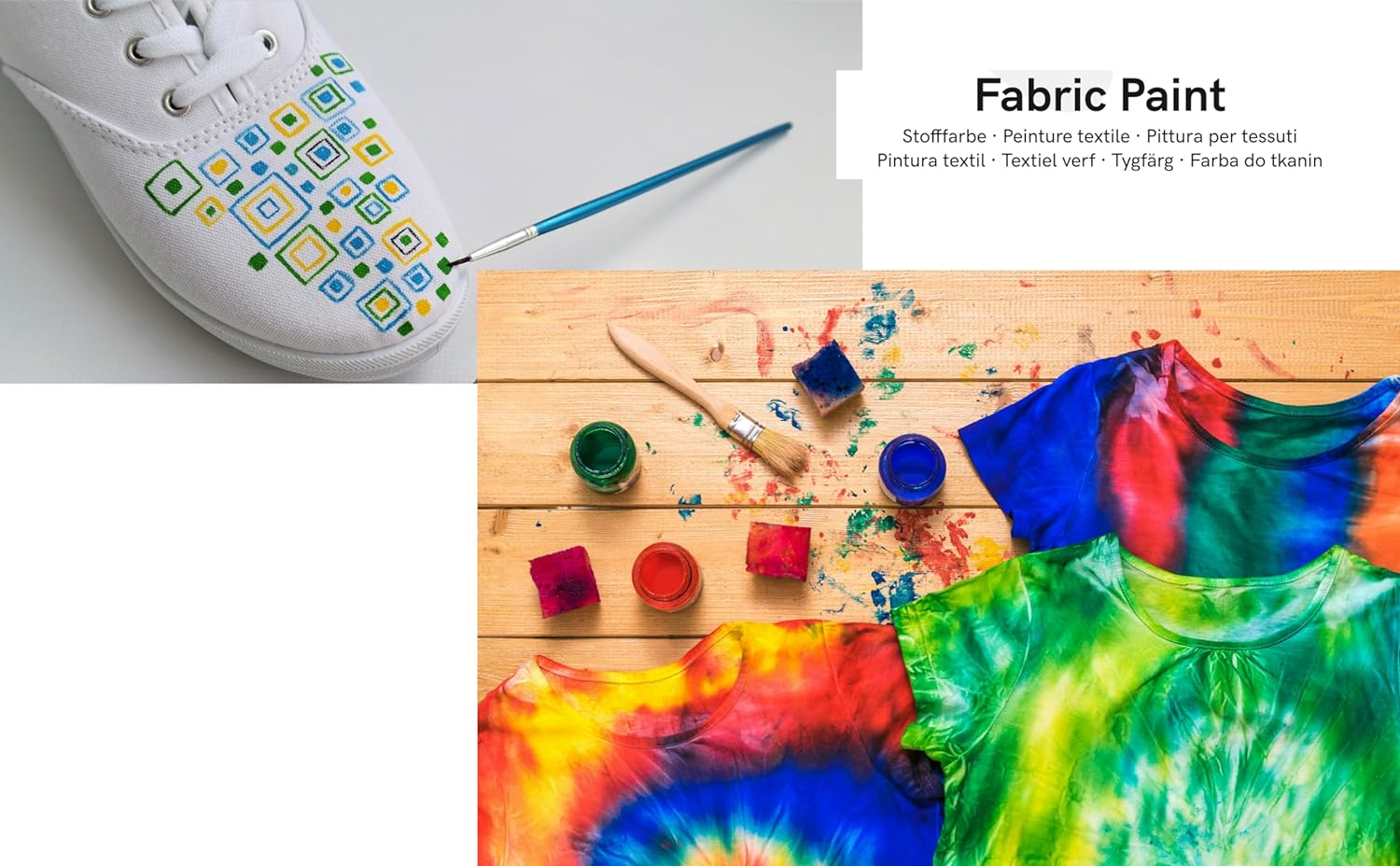 Artme Fabric Paint Set 10 Colours 20Ml X10 - Wash-Safe - 10 Pcs image number 6