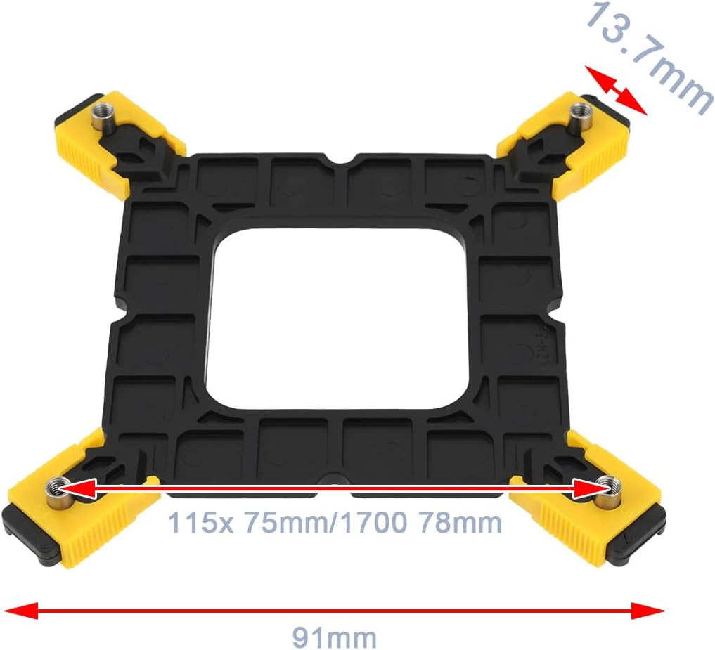 LT Easiyl 2PCS Desktop Computer CPU Cooling Fan Bracket Compatible with LGA1700 LGA1200 Lga115X 91X13.7Mm Hole Spacing 75/78Mm Adjustable Motherboard Backplate image number 6