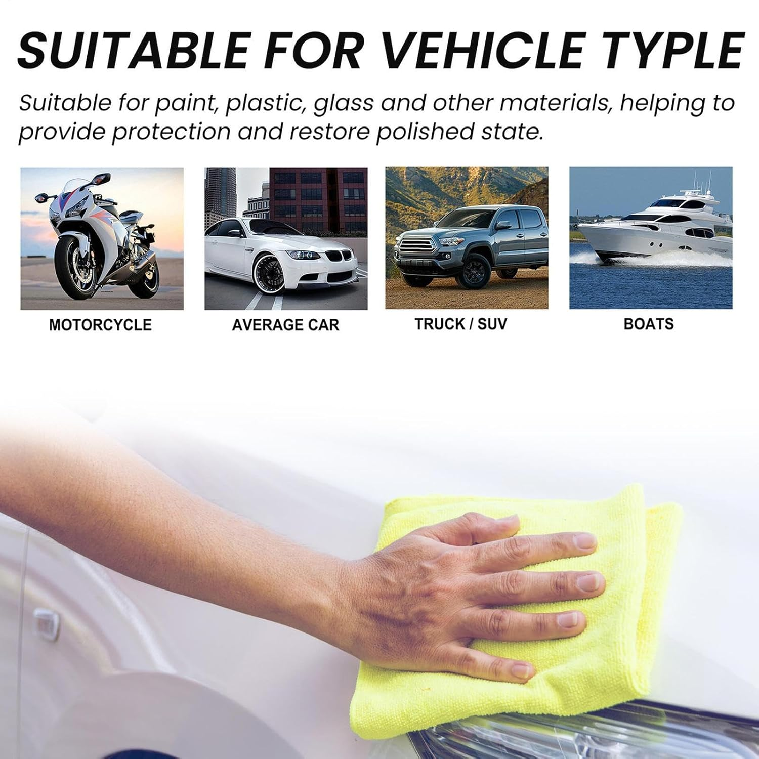 Scratch Remover for Vehicles - Automotive Scratch Remover - 120ML Coating Repair Wax Polisher for Detailing Finish Restoration Auto RV Boat Motorcycle Tractor Truck Marine image number 1