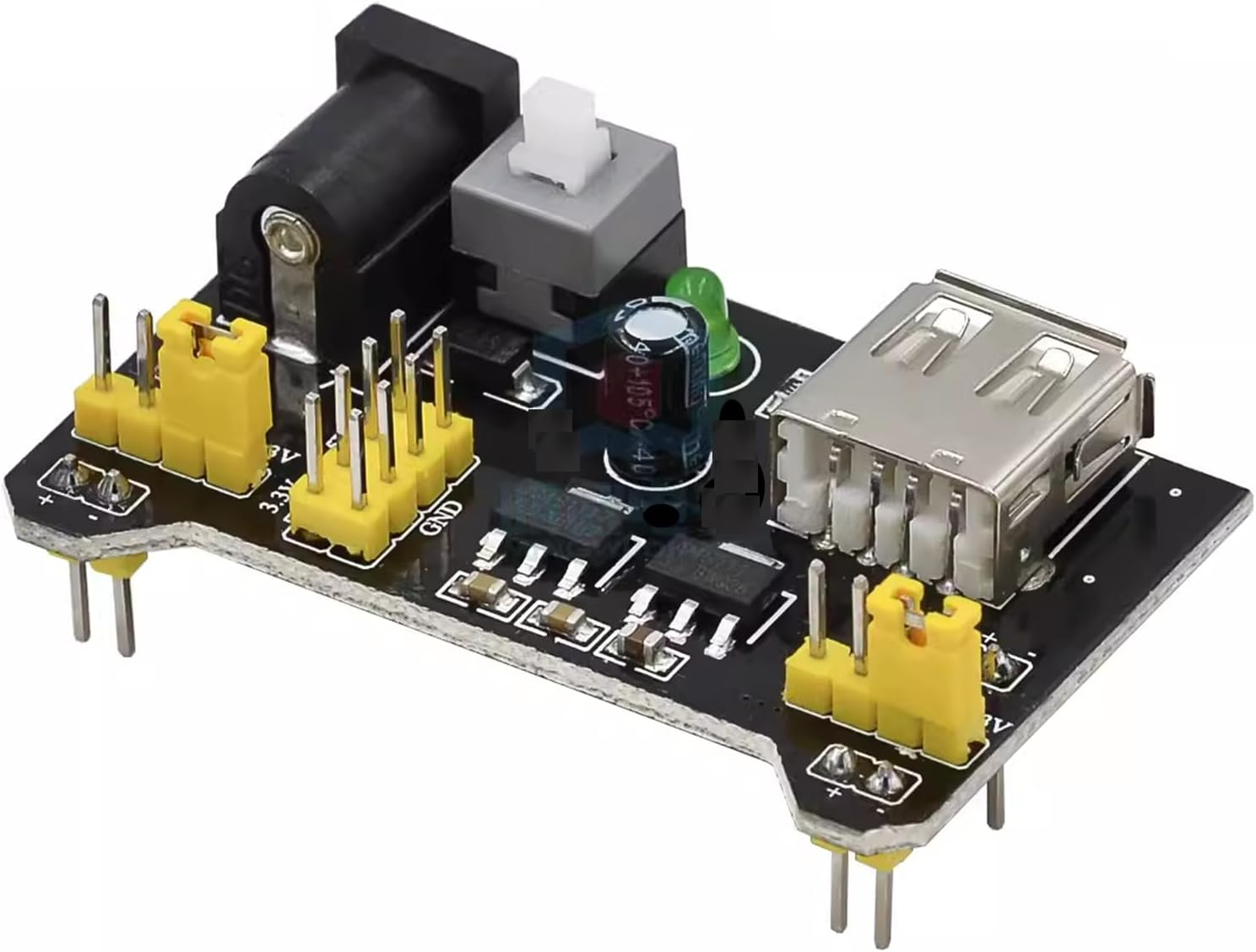 DIGISHUO 5Pcs 3.3V 5V MB102 Breadboard Power Supply Module DC 6.5-12V USB | for Arduino Solderless Bread Board Project image number 2