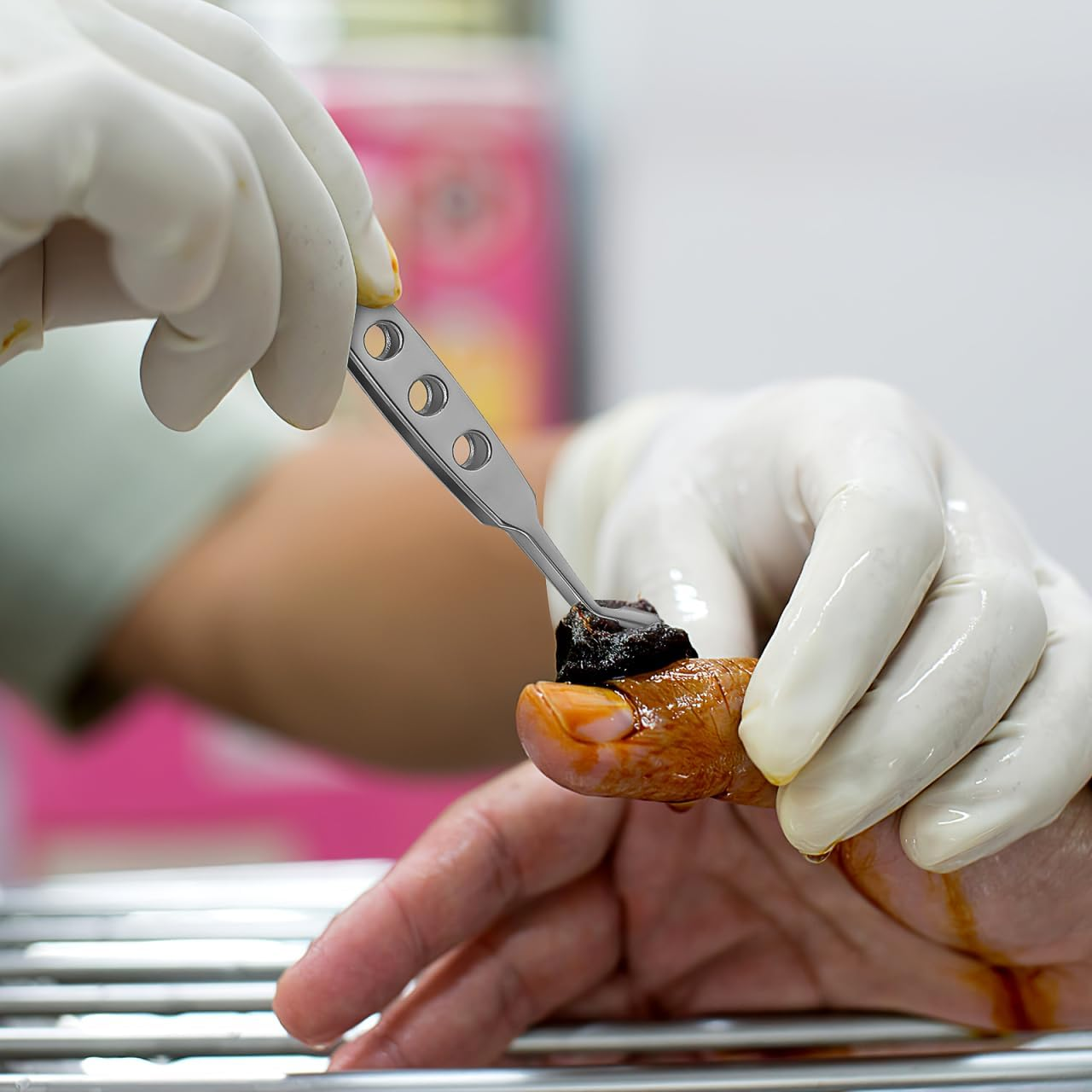 POPETPOP Eyelid Massage Tweezers : Stainless Steel Meibomian Gland Expressor Eye Gland Expressor for Men Women image number 5