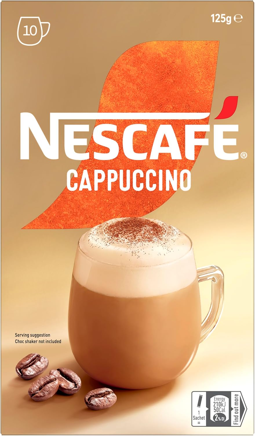 NESCAF&Eacute; Cappuccino Coffee Sachets 80 Pack, 8 X 10 Pack image number 6