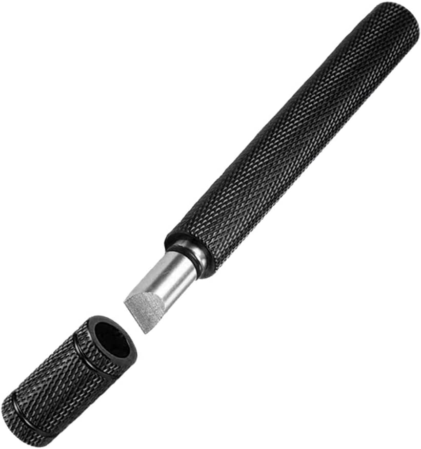 Golf Club Groove Sharpener, Golf Club Cleaner and Iron Wedge Groove Sharpener Tool with 6 Carbide Tungsten Steel Cutters, Golf Club Re-Grooving Cleaning Tool 6-Tip, Golf Accessory