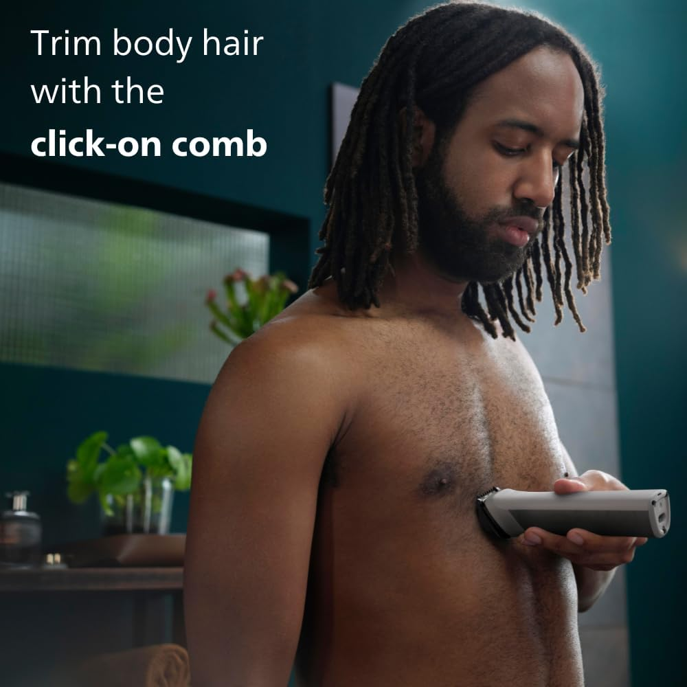 Philips All-In-One Series 5000, 12-In-1 Face, Hair and Body Trimmer, MG5950/15 image number 4