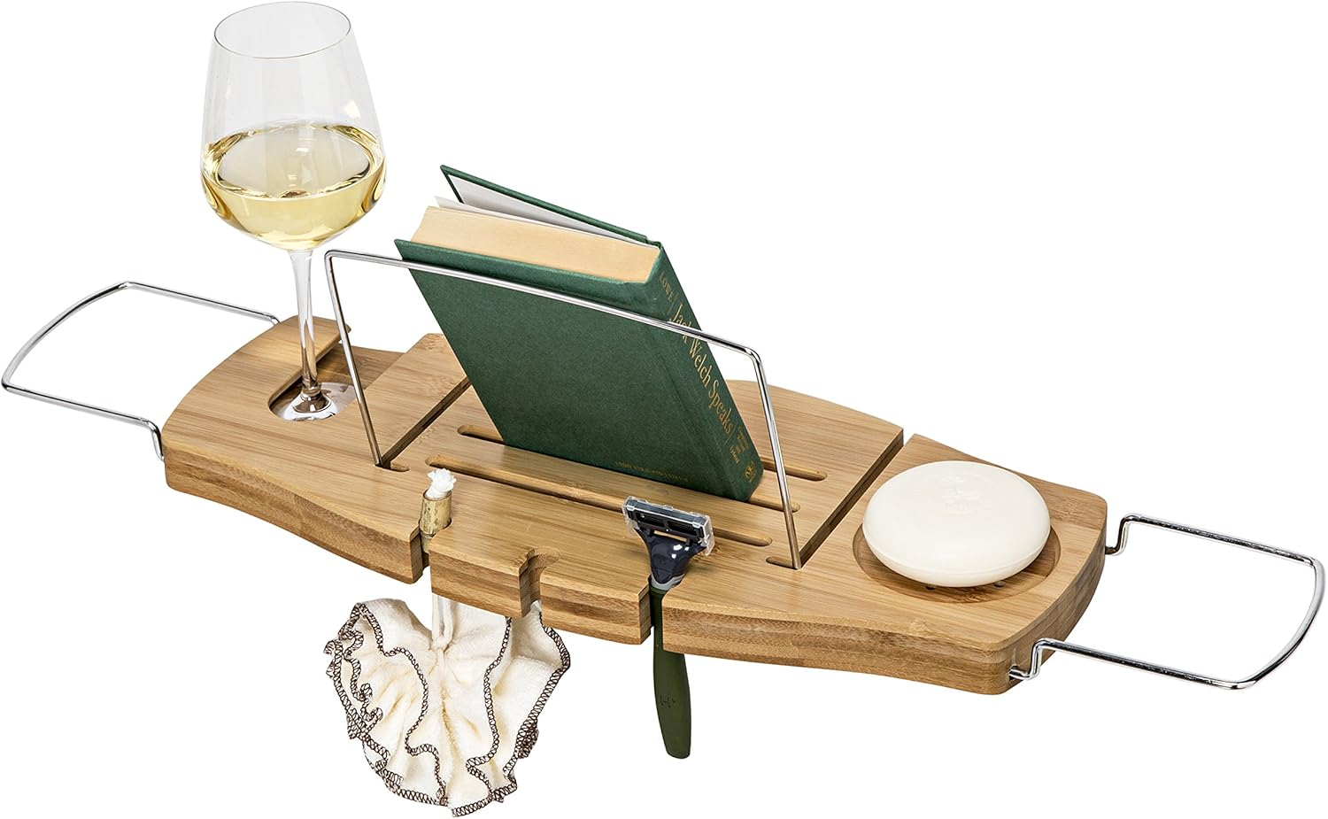 Honey-Can-Do BTH-06899 Bamboo Bath Caddy image number 3