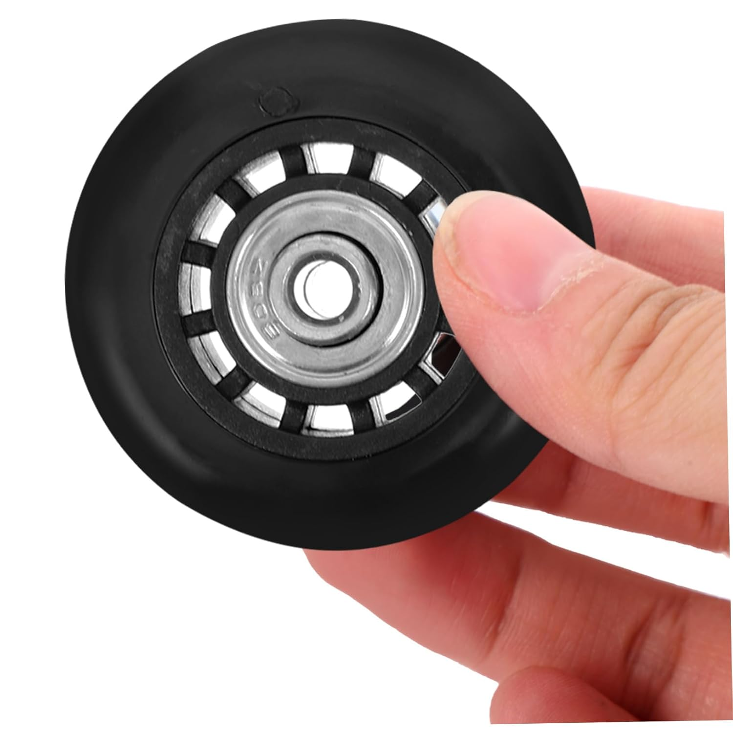 FELTECHELECTR 2Pcs Universal Luggage Replacement Wheels 60X23Mm Metal Bearing Swivel Casters for Suitcase Trolley Travel Suitcase Repair Accessories