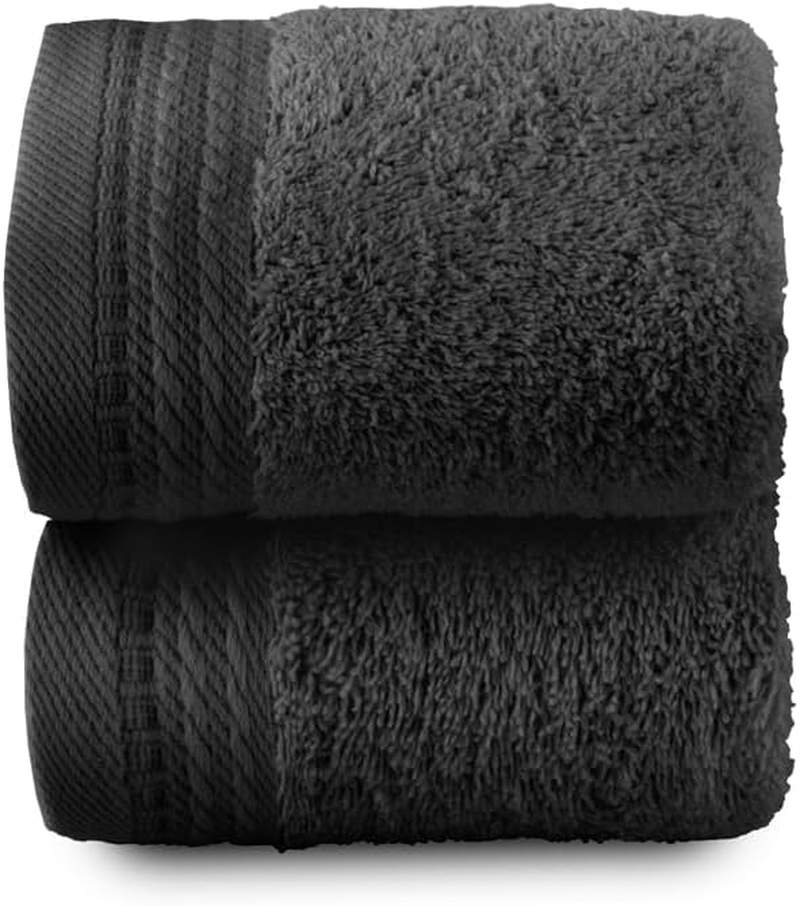 RIZO Top Towel - 2 Hand Towels, Bath Towels, 100% Combed Cotton, 600 G/M&sup2;, 100 X 50 Cm, Sheet