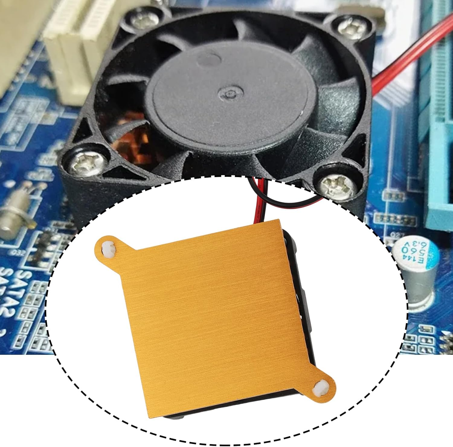 Create Idea Aluminum Radiator Fan XH2.54 DC5V 40Mm Compatible with Northbridge Chipset Cooling