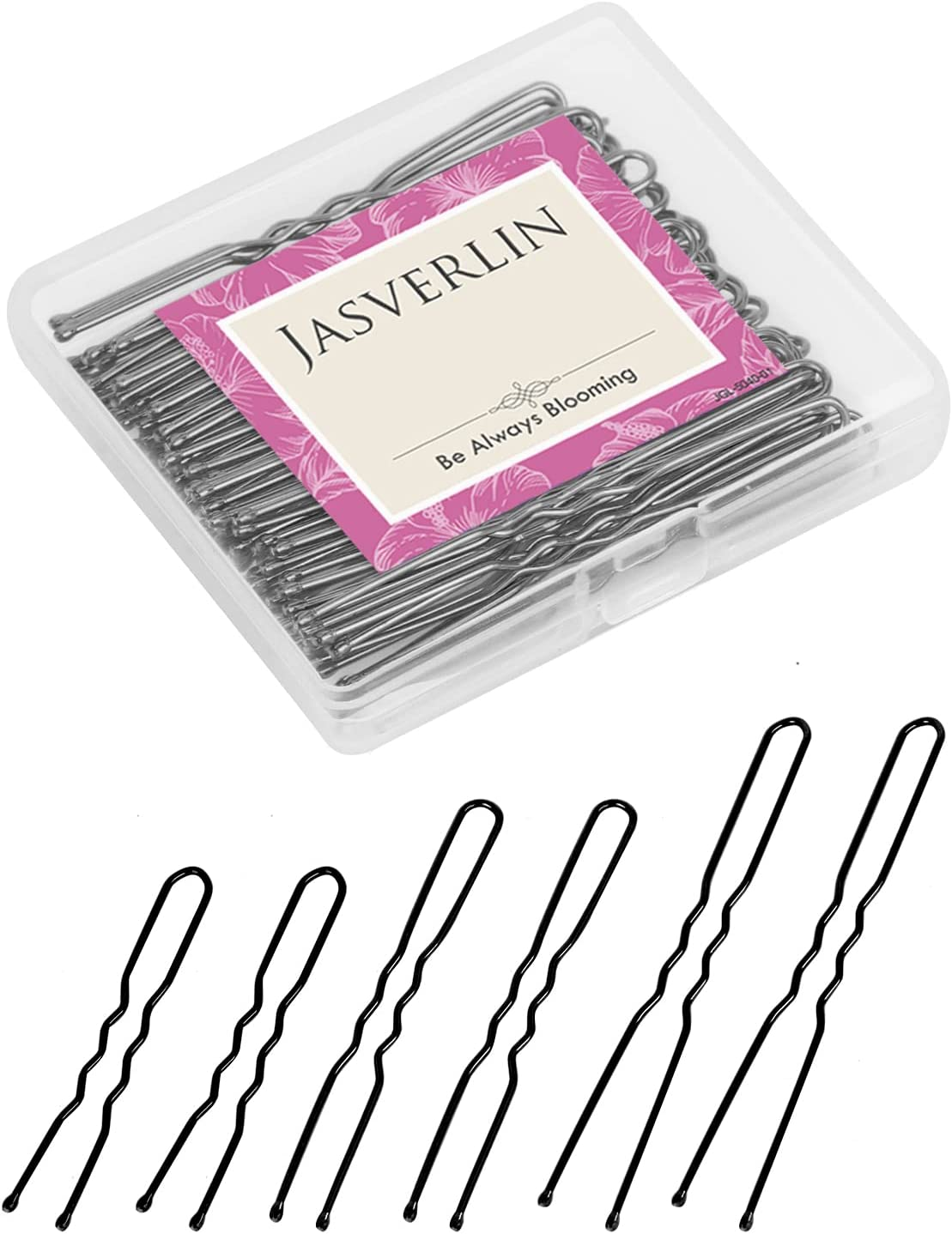 Blonde U Shaped Hair Pin for Buns, Gold Large Mini U Bobby Pins for Women Girls Updo Wedding Hairstyles Accessories Size Assortment 150Pcs