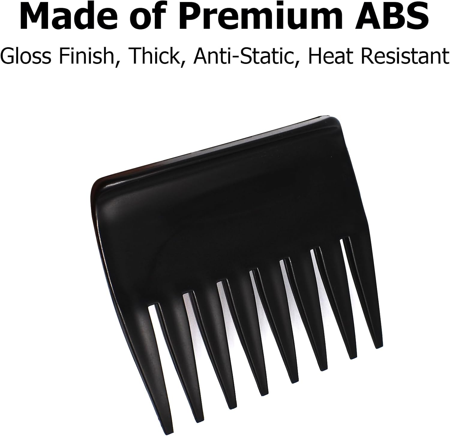 ZEROKIWI Professional Men'S Styling Comb, Anti-Static Pompadour Streaker Comb, Texture Wide Tooth Comb for Hairstyling, Shaping, Wet Pick, Black