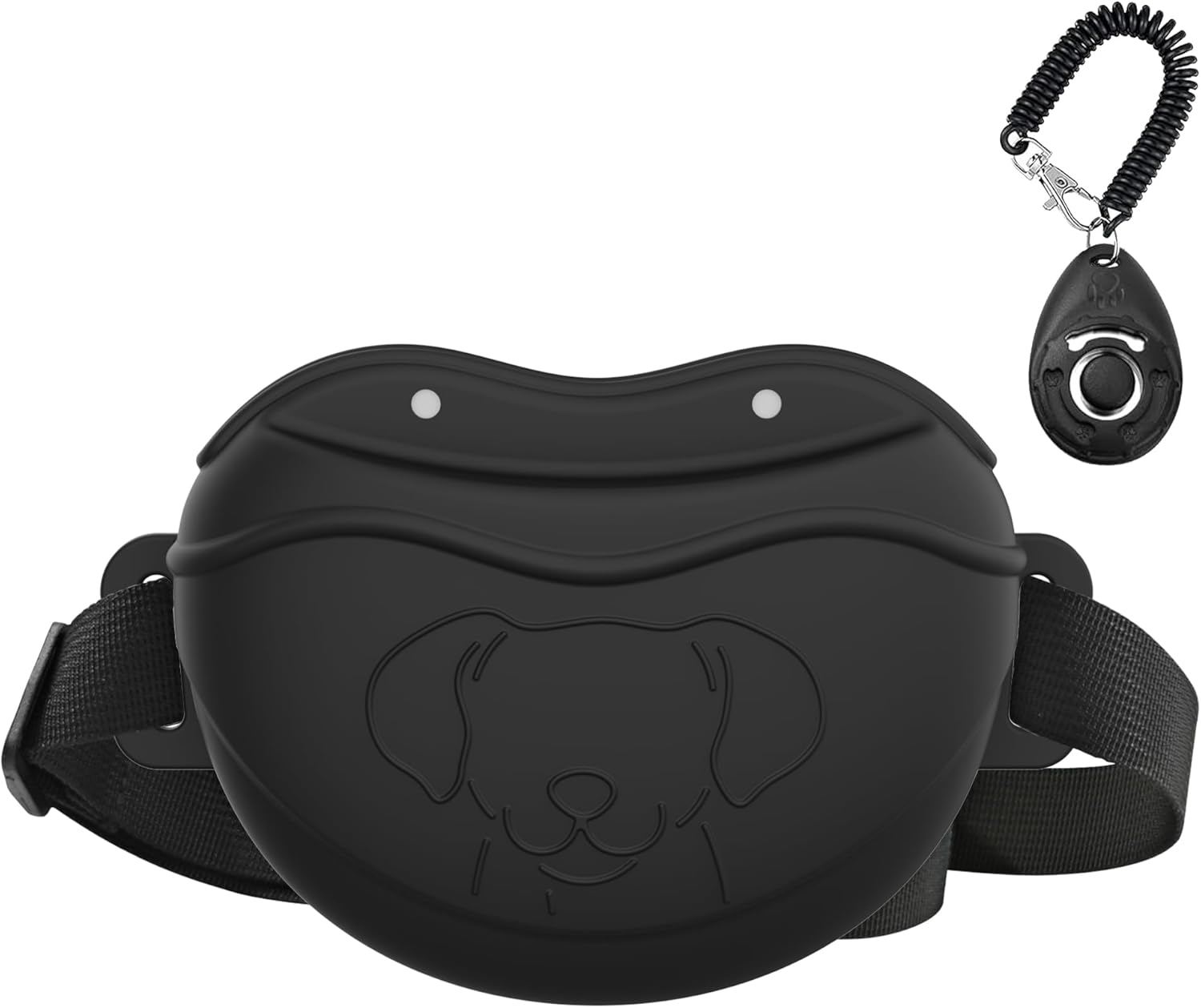 AWINNER Dog Treat Pouch - Premium Silicone - Upgrade 4 Strong Magnets Enhanced Magnetic Closure, Adjustable Waist Belt - Ideal for Puppy Training and Outdoor Walks (Grey)