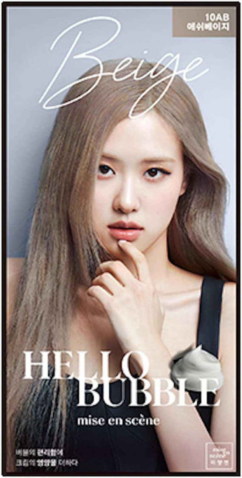 Mise En Scene All New Hello Bubble Foam Hair Colour Kit, 10AB Ash Beige image number 3