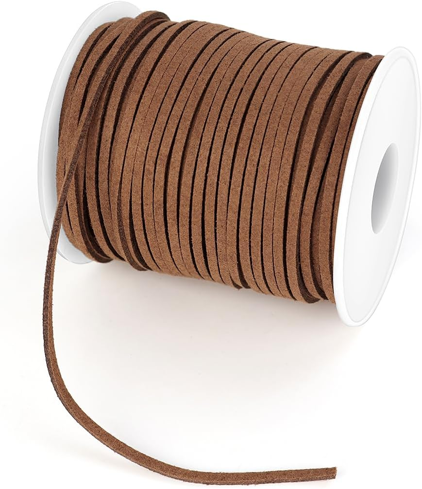 Leather String Suede Cord Leather Cords Rope String for Jewelry Making Necklace Bracelet Art Crafts Beading (4 Colors,3Mm X 2.2 Yard) image number 2