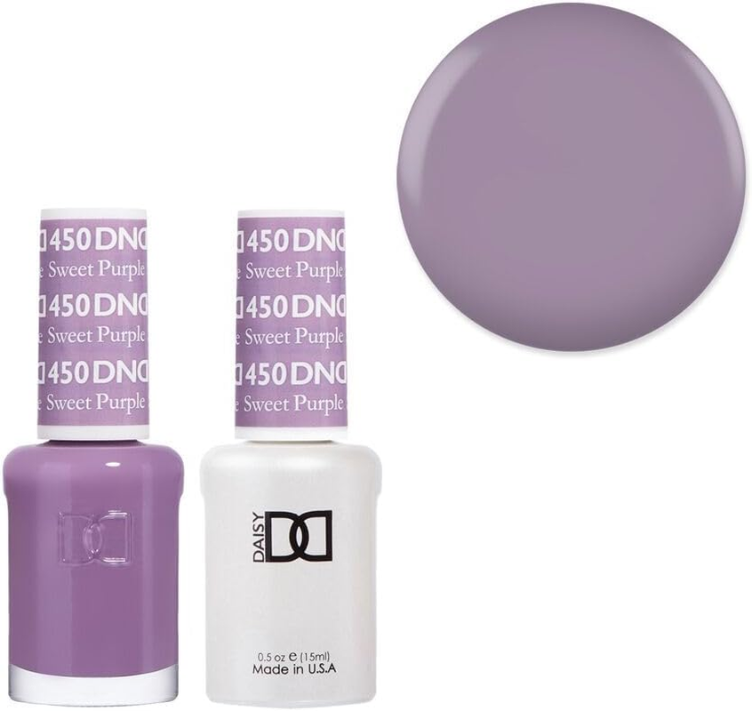 DND 450 Sweet Purple - Daisy Collection Gel & Lacquer Duo 15Ml