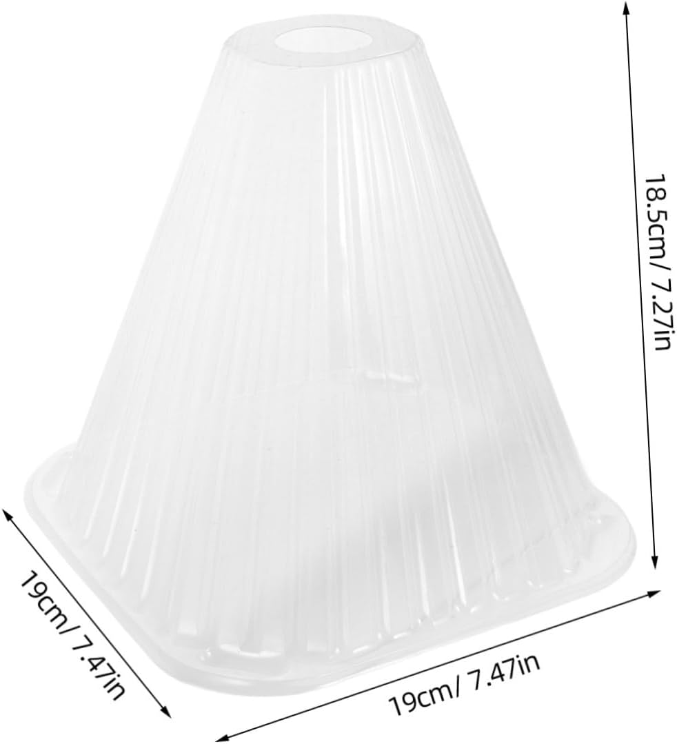 SEWOART Garden Cloche Dome and Frost Protection Plant Covers for Outdoor Gardening, Plastic Reusable Bell Jar with Sunshade and Snail Deterrent, Cone-Shaped Plant Protector for Vegetable image number 1
