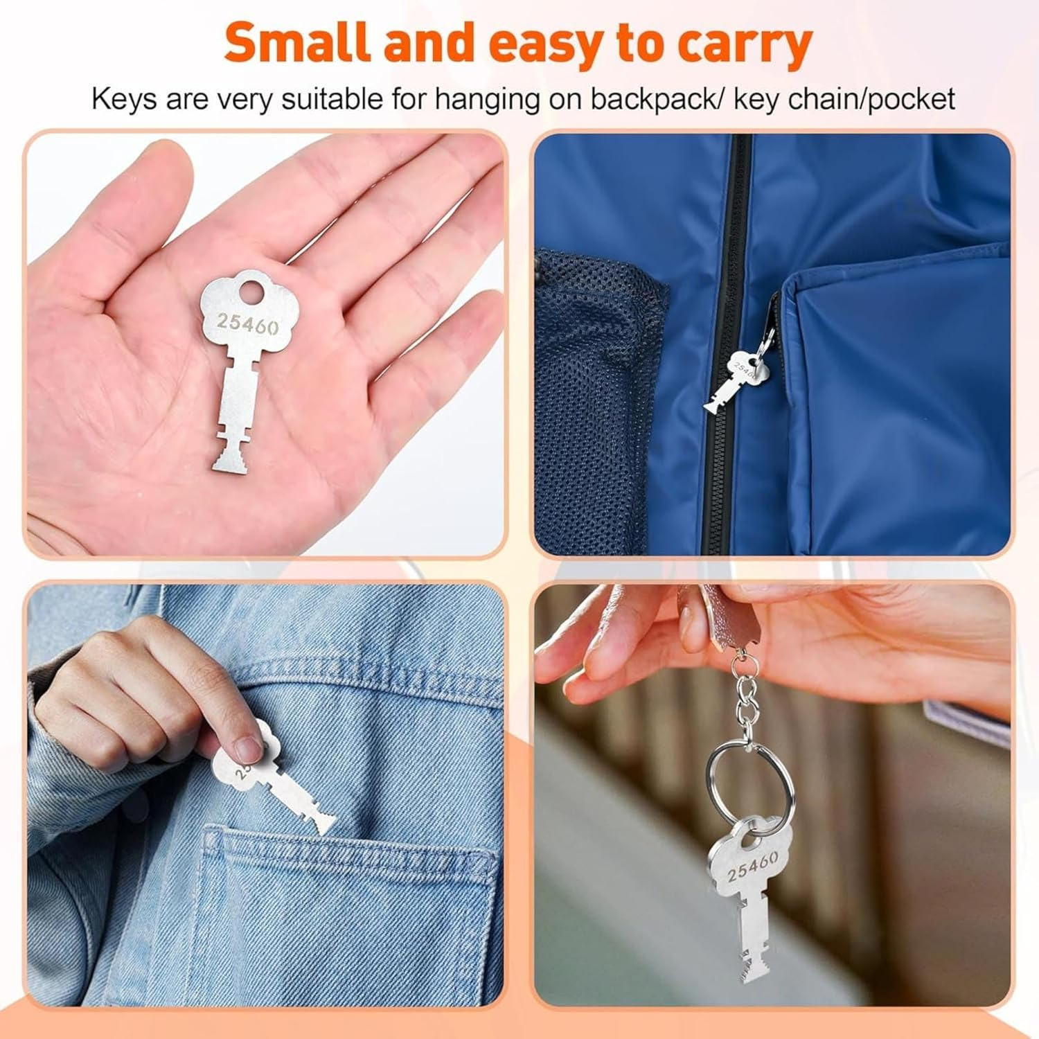 Spare 25460 Fire Alarm Master Box Keys for Gamewell, Fire and Rescue, 2Pcs image number 5