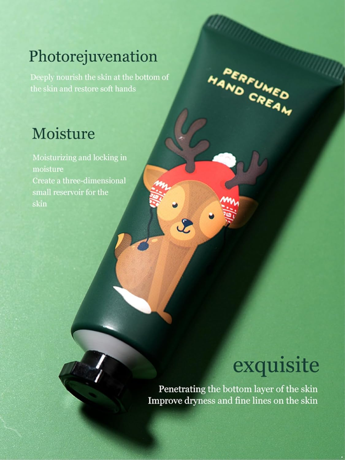 Yeahdor Festive Hand Lotion Set for Christmas Gifting Moisturizing Cream for Women Men and All Green One Size image number 4