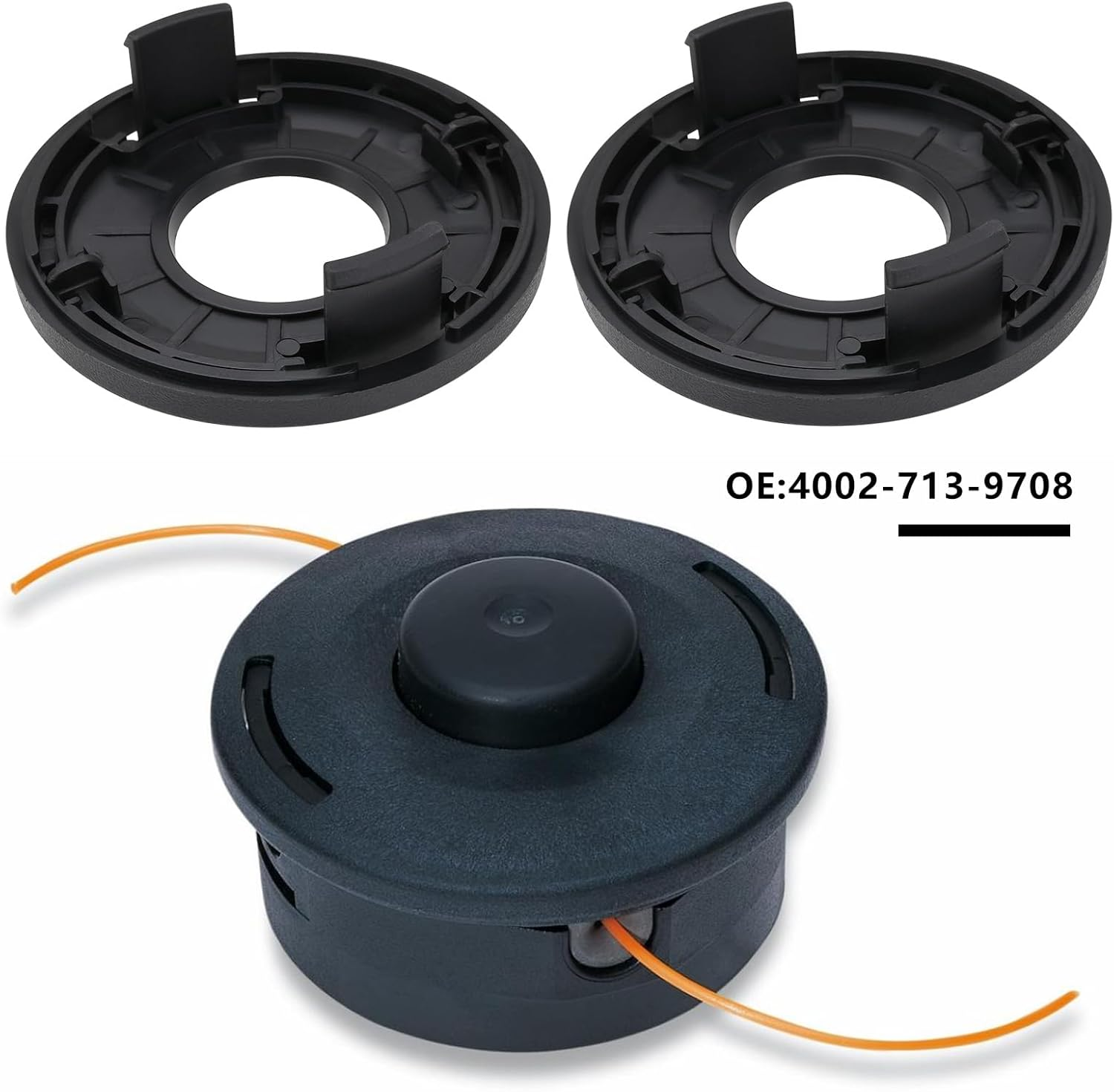 2Pcs Trimmer Head Cap Cover Replacement Part 4002-713-9708 Spool Head Cover Compatible with Stihl Autocut 25-2 FS55 FS70 FS76 FS80 FS100 FS85 FS120 image number 1