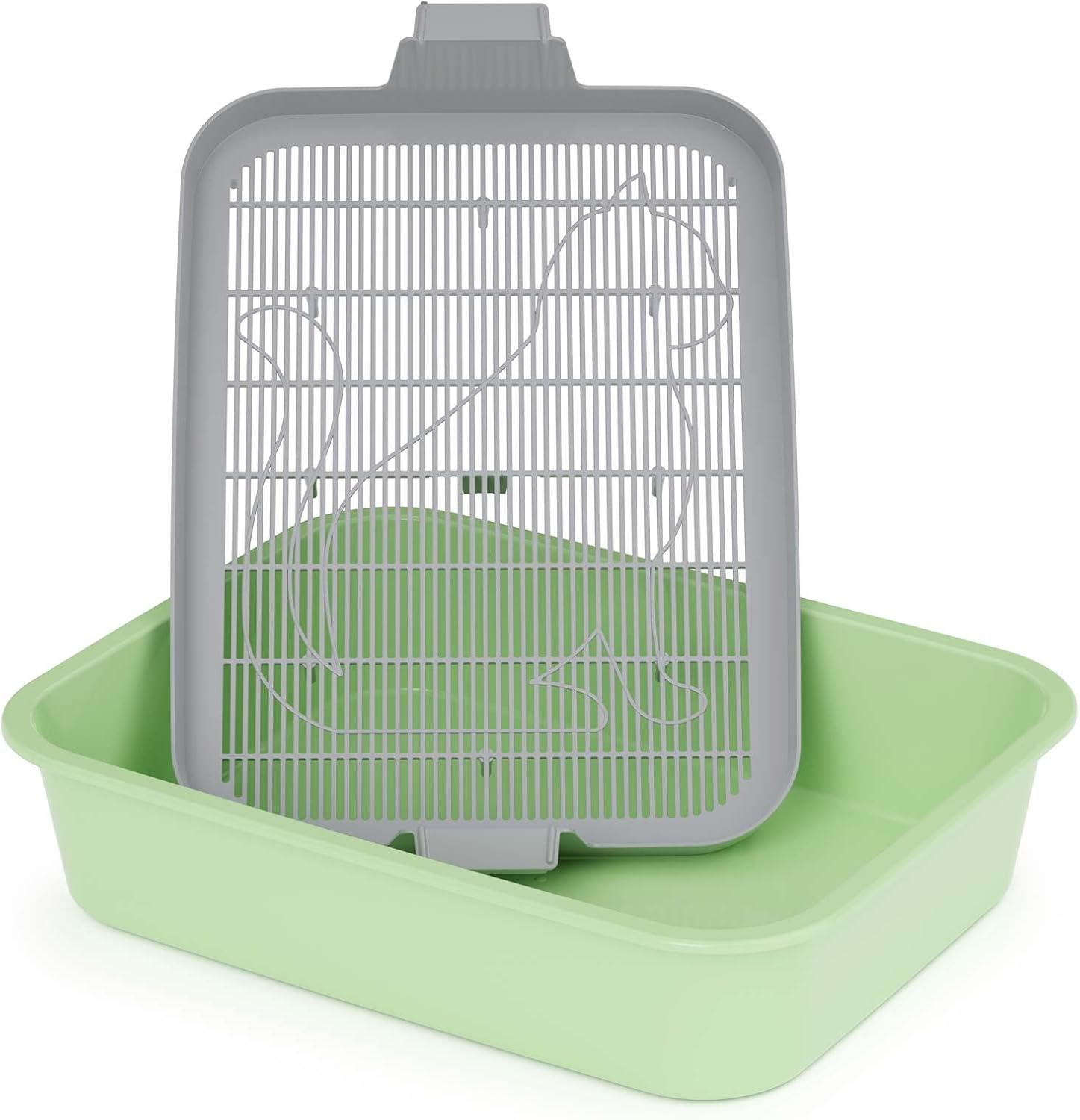 Kitten Toilet Small Cat Litter Tray for Kittens with Strainer Toilet for Small Animals Rabbit Toilet Rodent Toilet image number 3