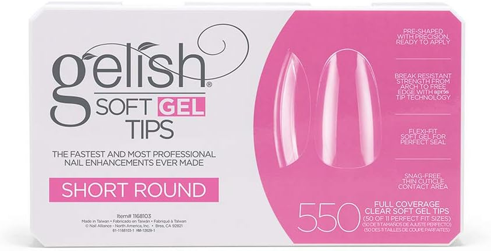 Gelish Short round Soft Gel Nail Tips (Box of 550) image number 5