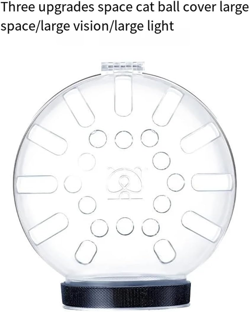 Cat Space Hood Anti-Bite Breathable Headgear Elizabeth Collar for Pets - Clear Protective Helmet for Cats and Small Dogs, Lightweight and Comfortable, Multiple image number 5