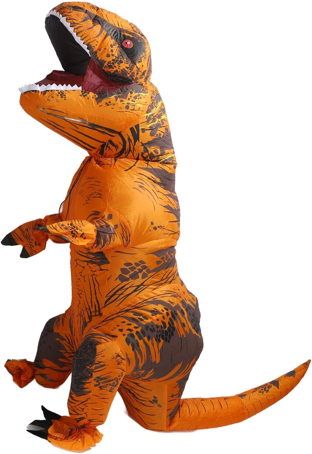 Inflatable Dinosaur Costume, T Rex Costume Lightweight Realistic Waterproof for Halloween (Red)
