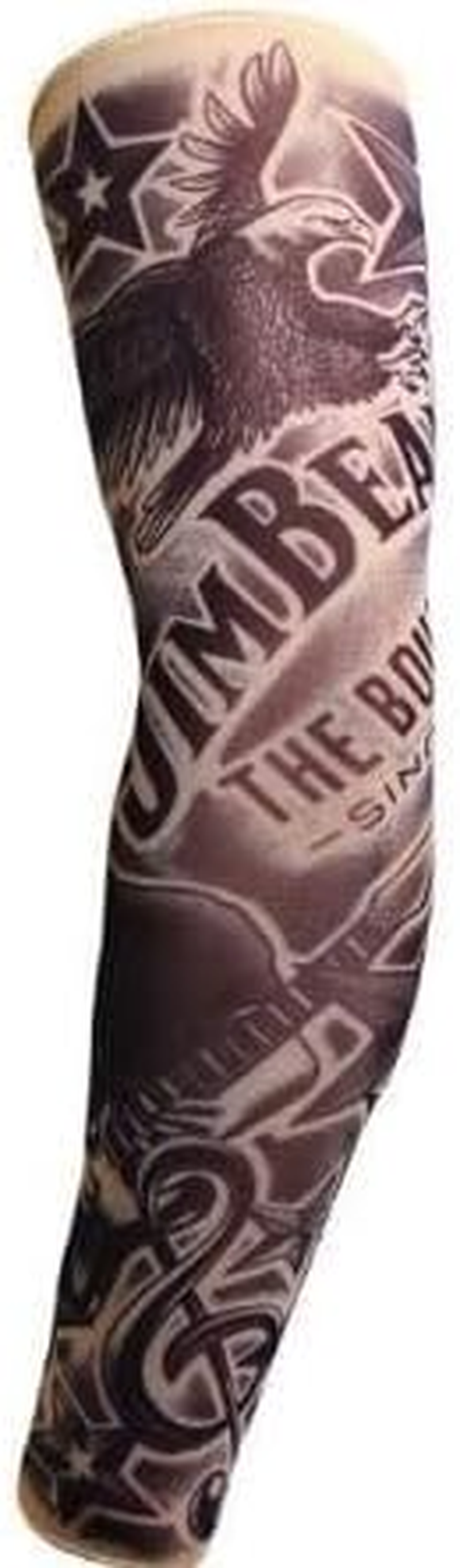 Tommy Lee and Pam Set of Fake Temporary Tattoos + Stretchy Nylon Sleeves | Life Sized | Couples Tattoo&hellip; image number 6