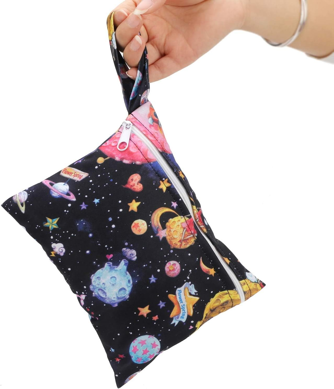 Reusable Menstrual Pads (7 in 1, 10In*7In), Cloth Pads for Heavy Flow with Wet Bag, Large Sanitary Pads Set with Wings for Women, Washable Overnight Cloth Panty Pad Liners Period