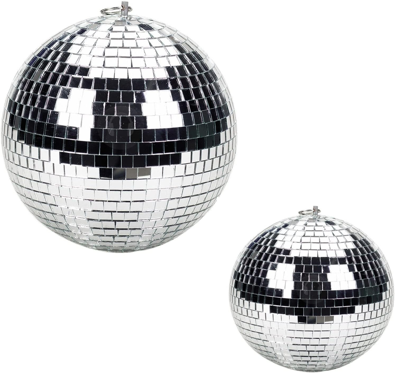 Disco Mirror Ball DJ Light Silver Dance Party Stage Lighting (12 Inch (Diameter 30Cm)) image number 1