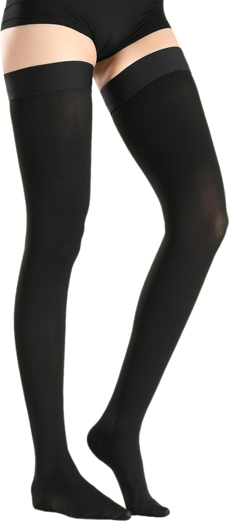 Thigh High Medical Compression Stockings for Women & Men, Firm Support 20-30 Mmhg,Treatment Varicose Veins Swelling