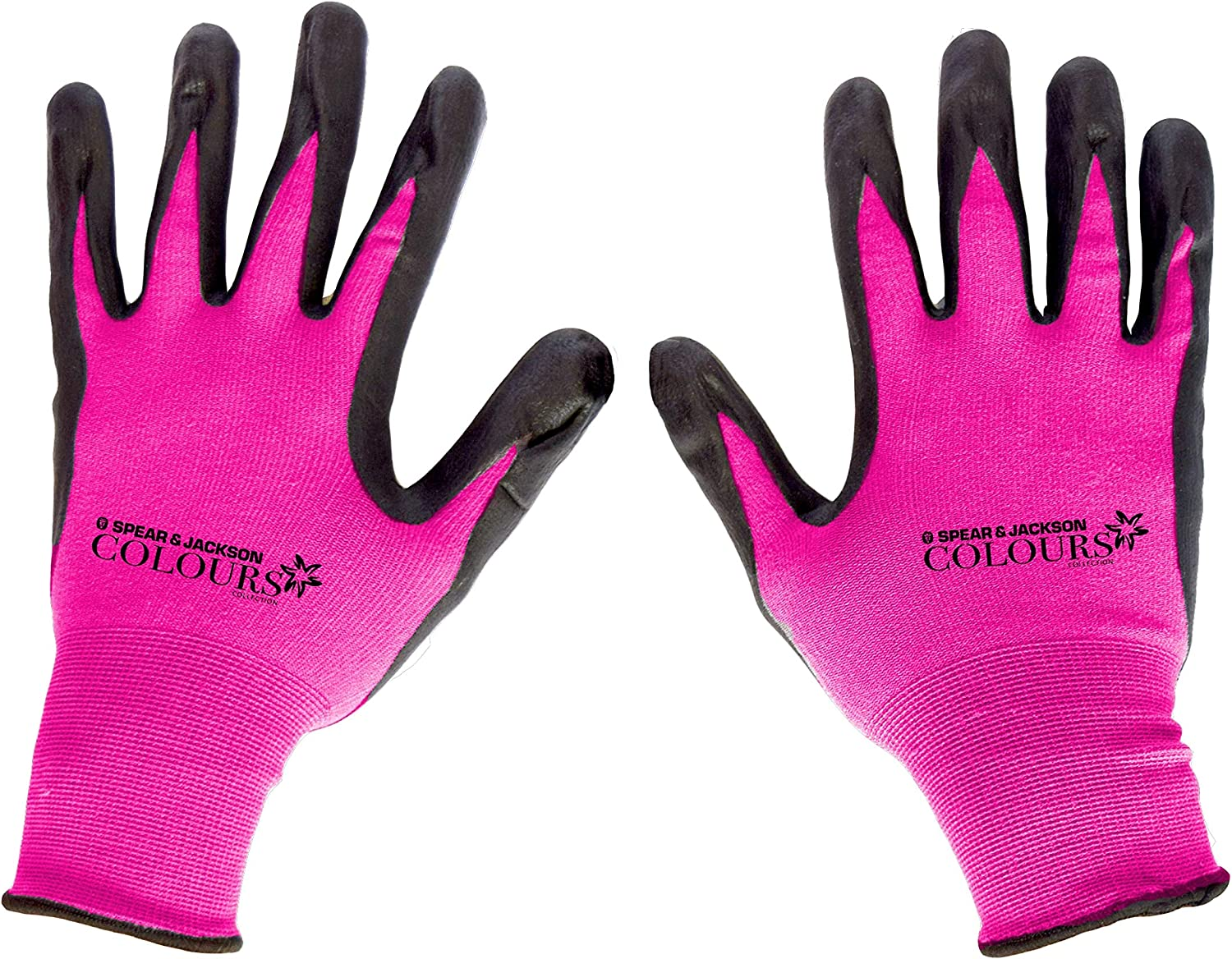 SPEAR & JACKSON COLOURS GARDEN GLOVES - PINK SJ-CGP
