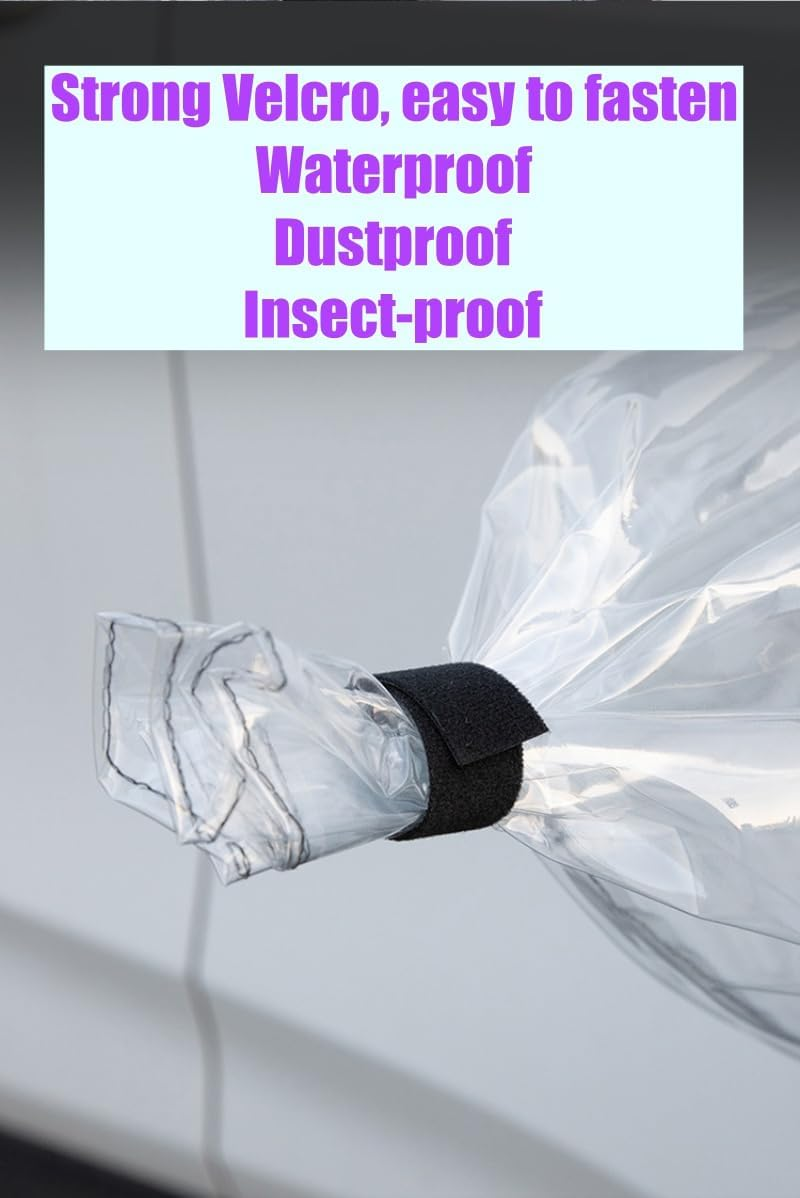 EV Charger Cover, Electric Vehicle Charger Protective Covers &ndash; PVC Plug Shield & Insulated Cable Sleeve for Dust, Heat, and Weather Resistance (Transparent) AUPOINT - Silver image number 5