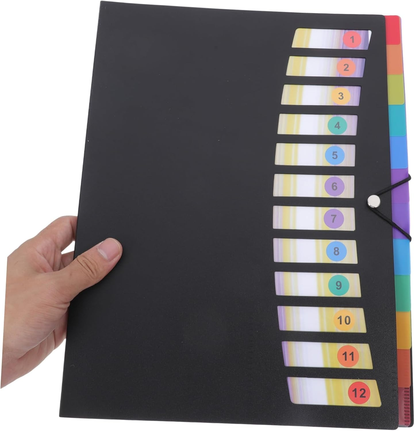 MINAOLULUS Cluster Folder File Organizer Expandable Multi-Pockets Folders for Office School Supplies Documents Organizers image number 1