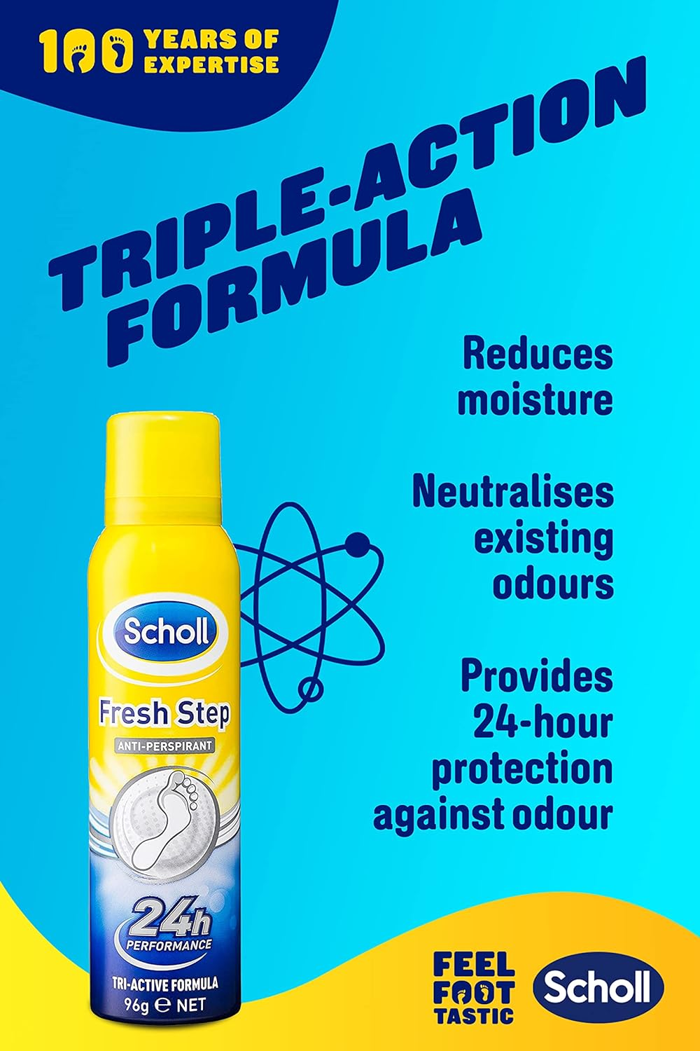Scholl Fresh Step Anti-Perspirant 150 Ml image number 3