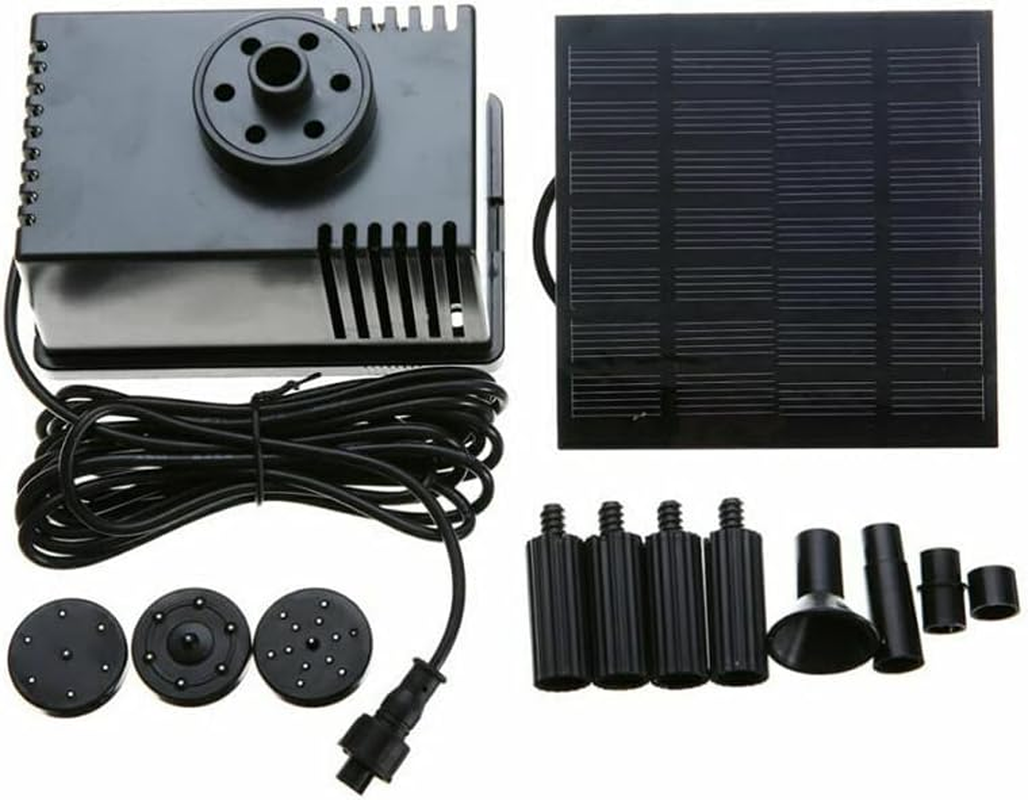 Solar Pump Powered Water Pond Garden Submersible Fountains + Sponge Filter image number 5