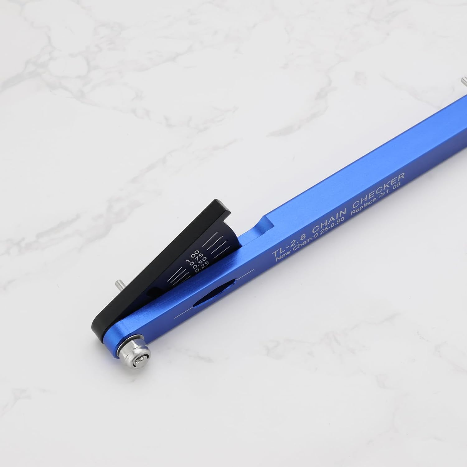 Ecsing 1Pc Aluminum Alloy Bicycle Chain Wear Indicator Checker Compatible with Shimano Compatible with SRAM Compatible with KMC Compatible with Campagnolo image number 2