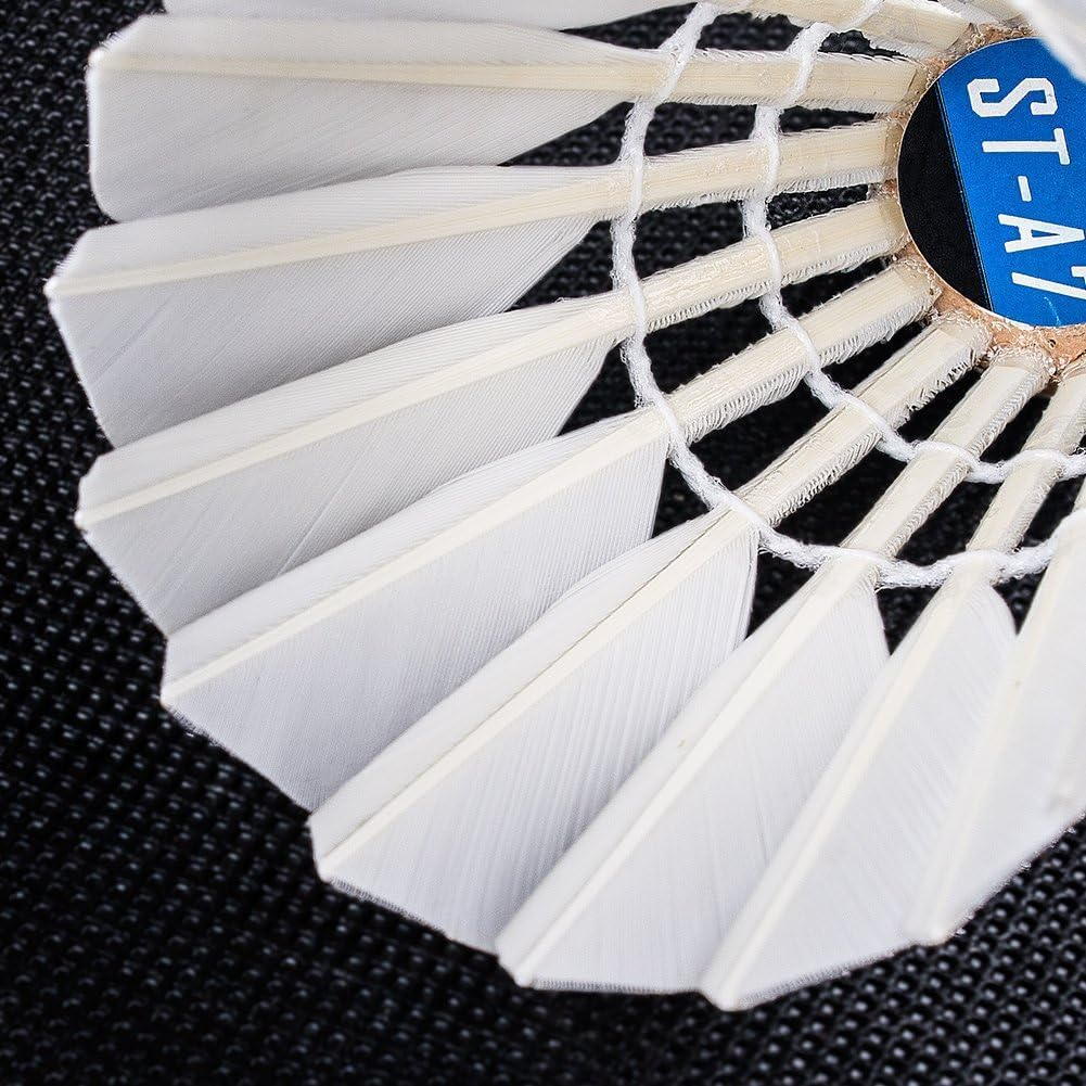 Senston Shuttlecocks 6-Pack / 12-Pack Feathers Badminton Ball Durability Badminton Shuttlecocks Training Badminton image number 4