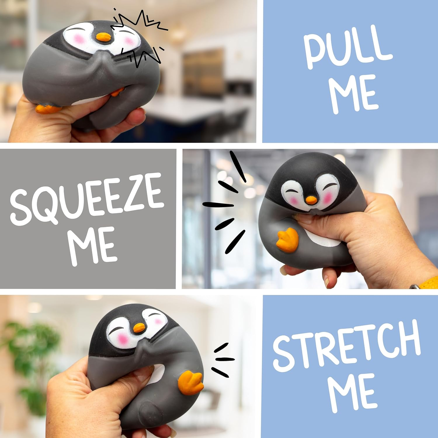 Boxer Gifts Zen-Guin Stress Relief Toy | Helps with Anxiety | Fun Penguin Themed Novelty Desk Accessory Gift, BB2236 image number 2