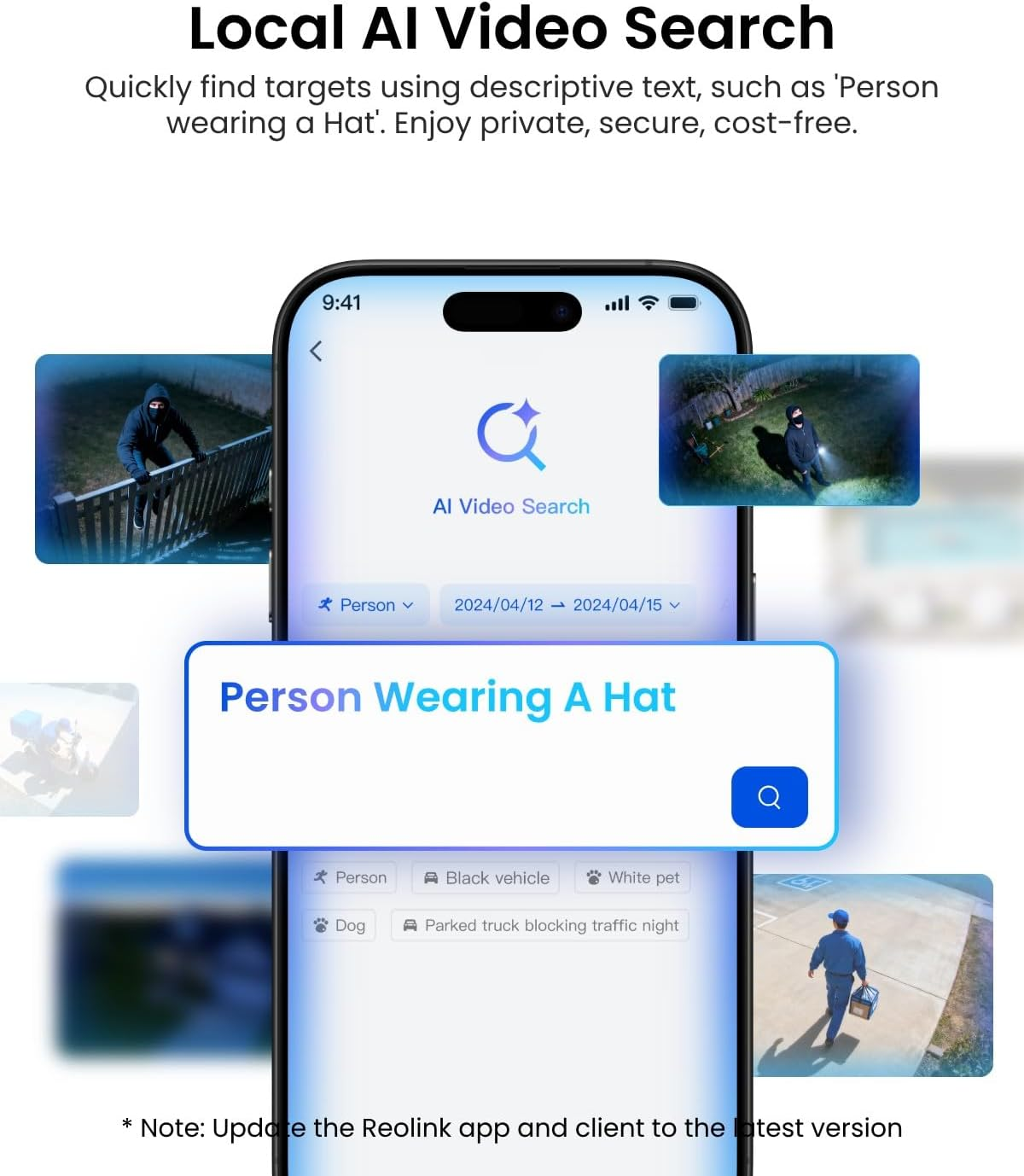Reolink Trackflex Floodlight Wifi Camera, Dual-Lens 4K PTZ Security Camera with Local AI Video Search, 360&deg; Auto Tracking, 3000-Lumen Light, Smart Detection, 2.4/5Ghz Wifi 6, 24/7 or Motion Recording image number 3