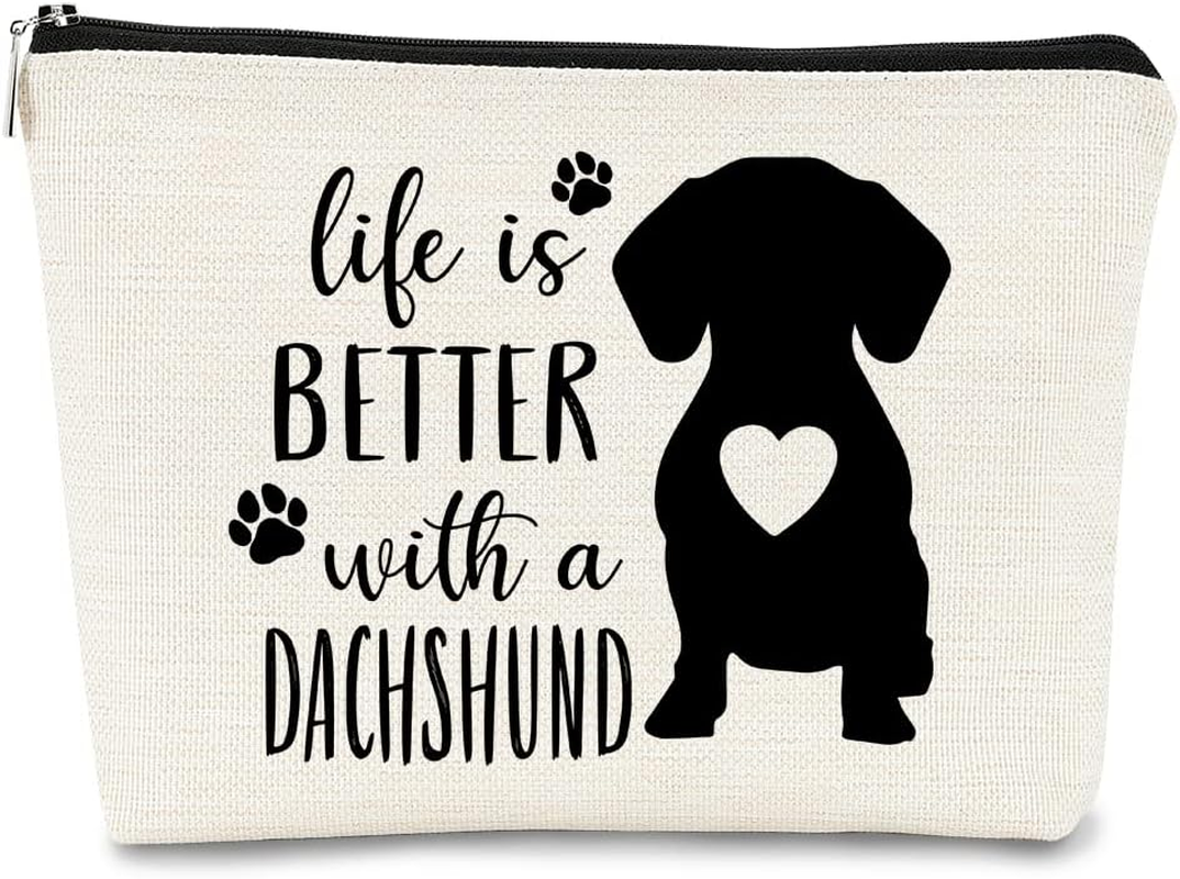 BARPER Dachshund Makeup Bag, Corgi Bag, Dog Lover Gifts for Women, Mom Gift Ideas, Animal Lover Gift, Weiner Dog