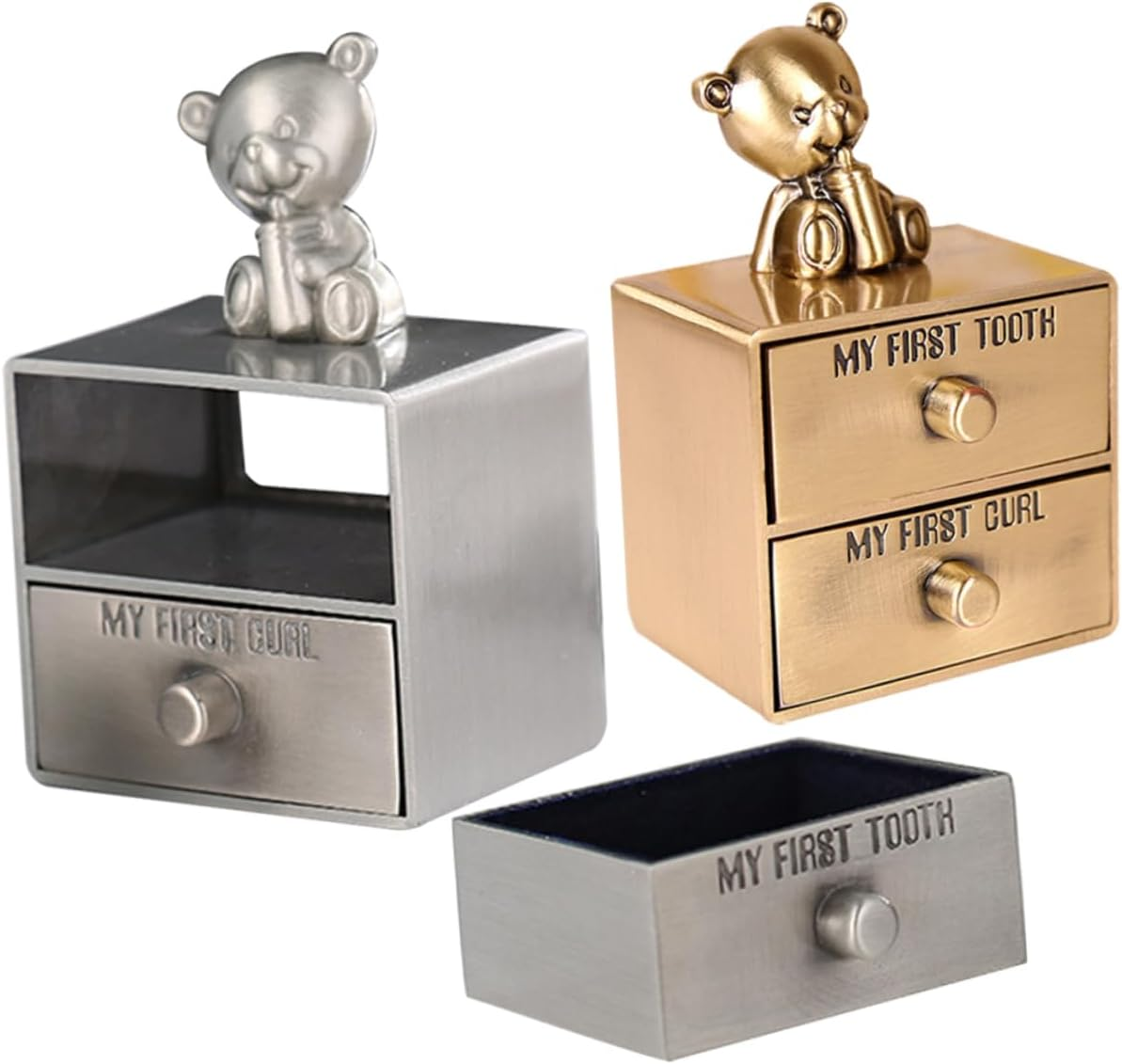 GARVALON 2Pcs Box Tooth Holder Box Keepsake Organizer for Teeth and Jewelry Storage Compact and Sturdy Design for Boys for Growth Memories image number 6