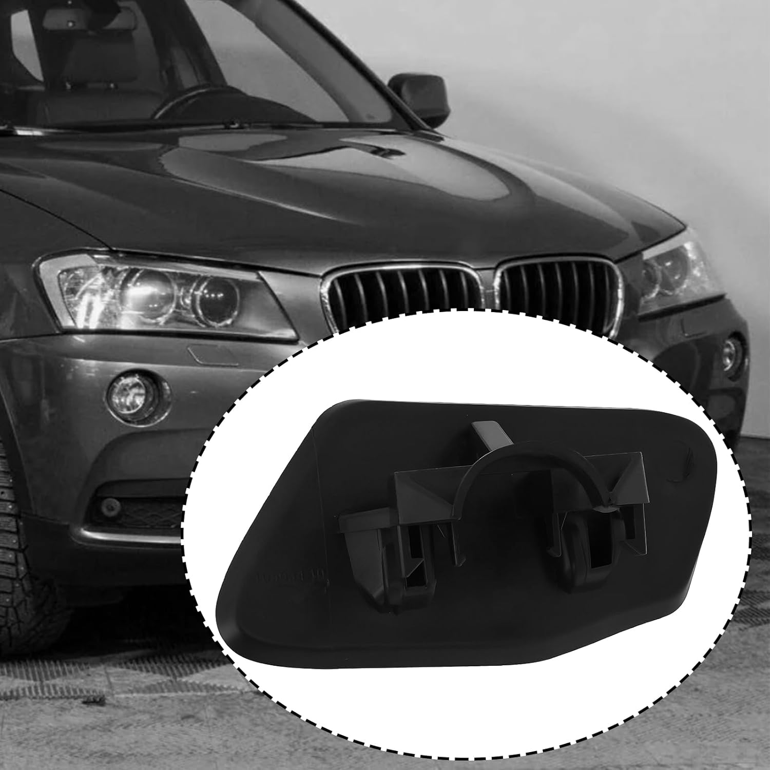 Car Headlamp Washer Nozzle Cover Right 51117338568 Compatible with BMW X3 F25 Series 2014-2016 image number 5