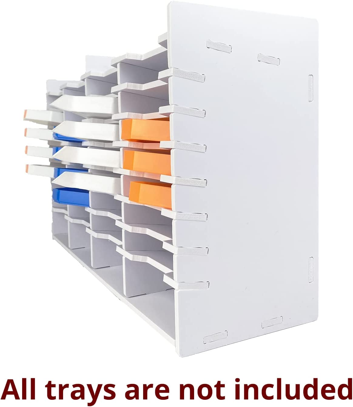 Sanfurney 32 Slots Large Diamond Painting Tray Tower Organizer with Drill Pen Holder, Multi-Boat Plates Storage Rack, Diamond Painting Accessories Tools Kits, Gift for Adults DIY Craft Arts image number 6