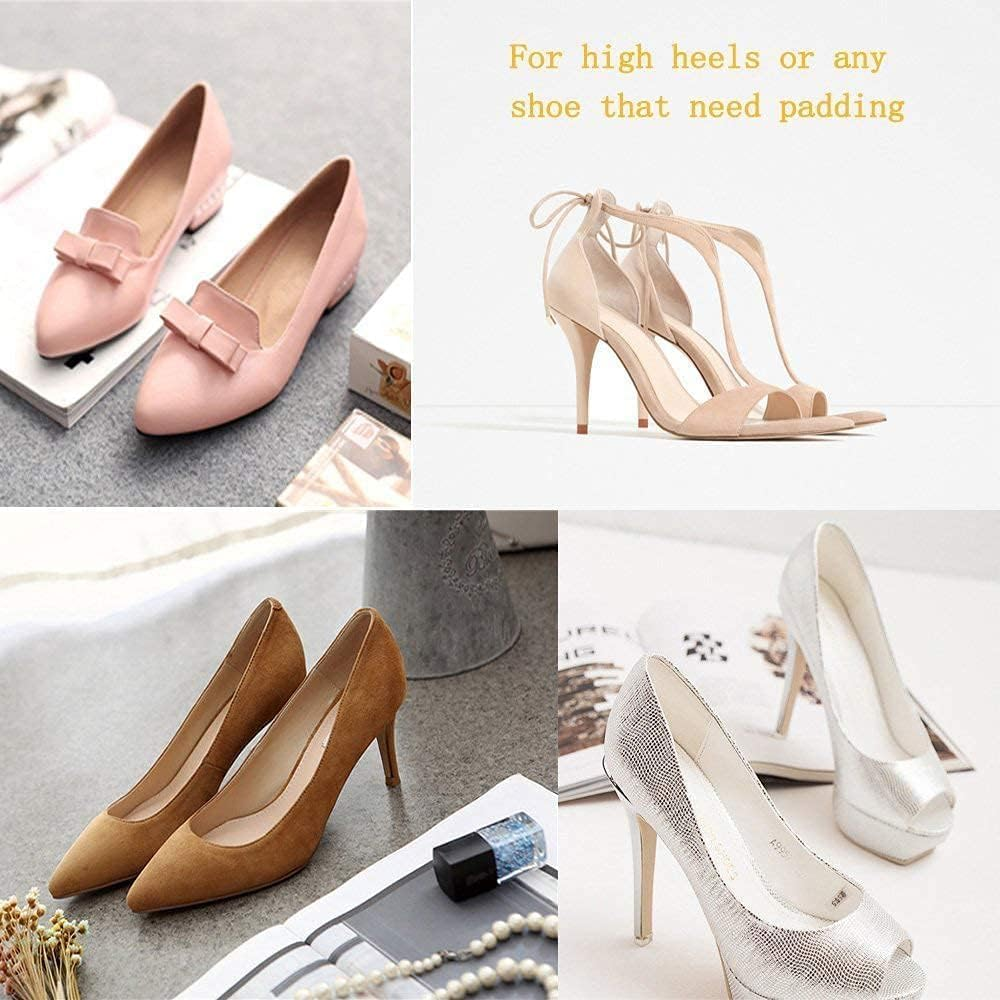 Shoe Insert Comfort Kit, Clear Heel Grips, Cushion Pads and Liners for Loose Fitting Shoes image number 3