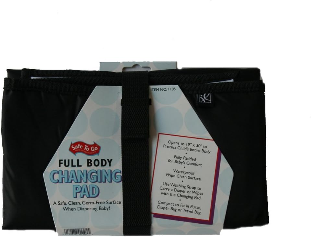 J.L. Childress Full Body Portable Changing Pad, Black image number 1