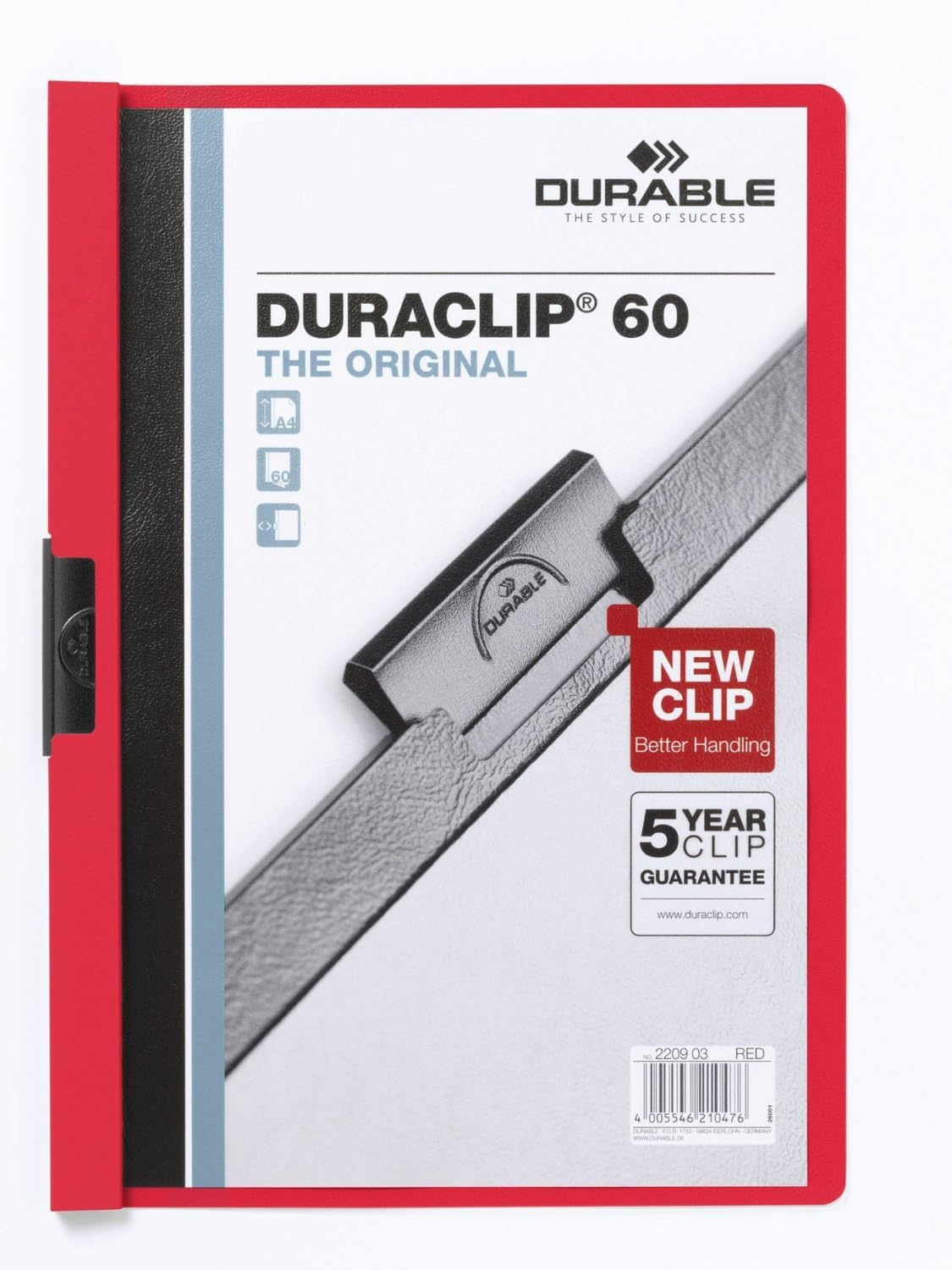 Durable Duraclip Document File A4 60 Sheet Black