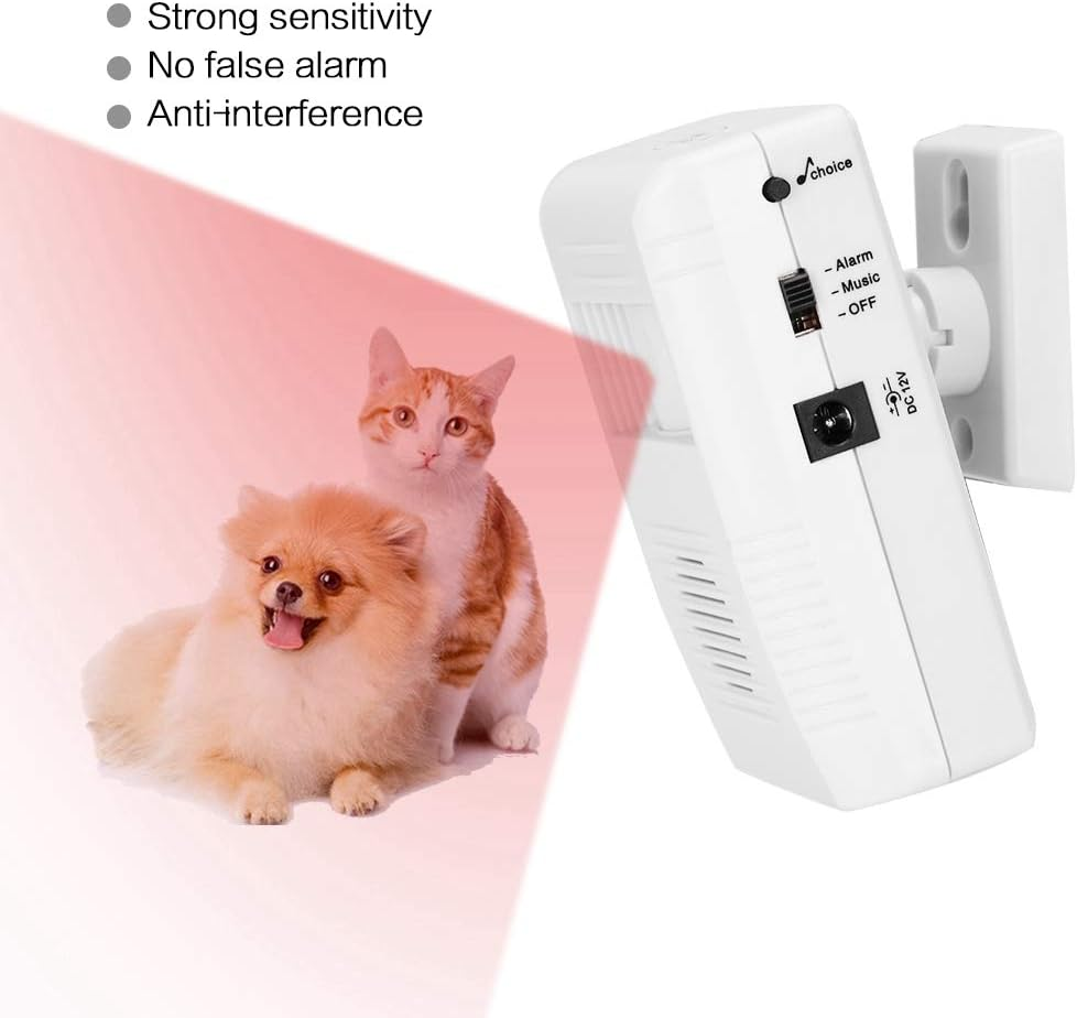 &lrm;Joyzan Motion Sensor Doorbell, Wireless Door Entry Buzzer Alarm Business Visitor Bell Storefront Indoor Detector Chime Store Welcome Monitor Retail Detect Caregiver Reminder Entrance Cat Dog Mailbox