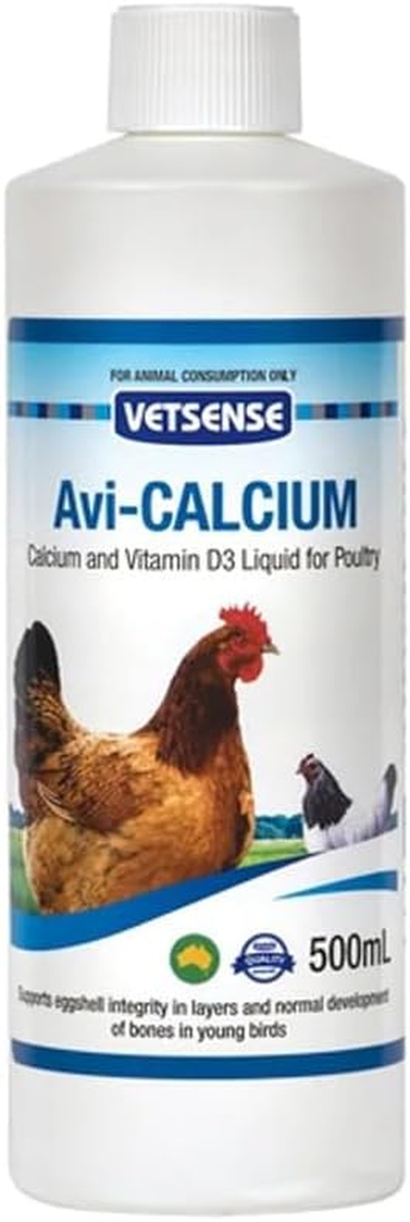 Vetsense Avi-Calcium Poultry Bird Supplement 500 Ml