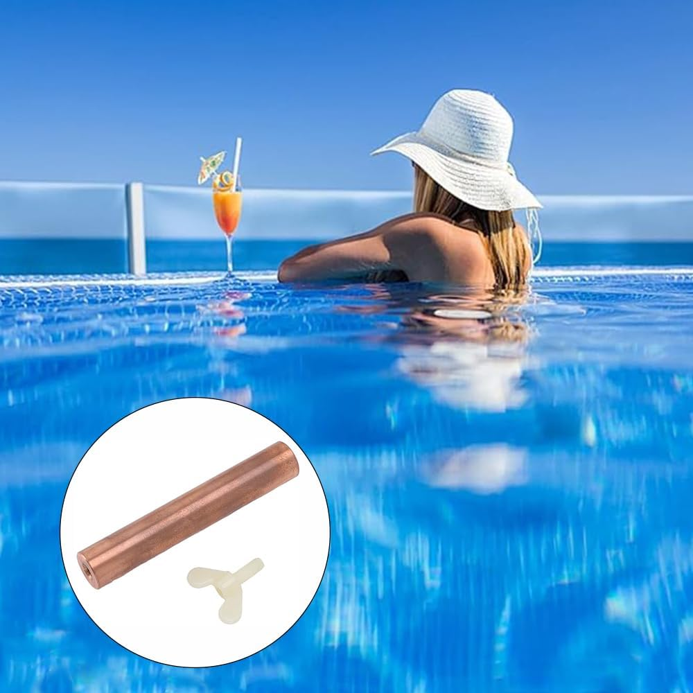 Solar Copper Anode, Copper Replacement for Solar Pool Ionizer, for High Efficiency Sun Shock Pool Ionizer Rod for Swimming Pools, Reduce Irritations Pool,Swimming Pool Ionizer Purifier image number 3